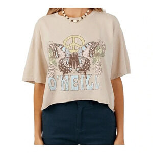 O'Neill‎ Phases Cropped Graphic T-Shirt XS New